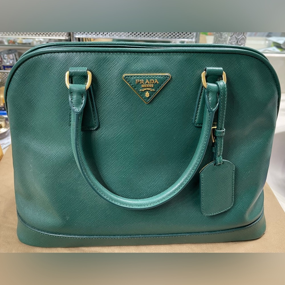 Prada Bag with strap for shoulder or crossbody- Green